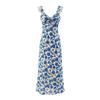 2026 French Retro V-Neck Floral Camisole Dress for Spring Beach Holidays