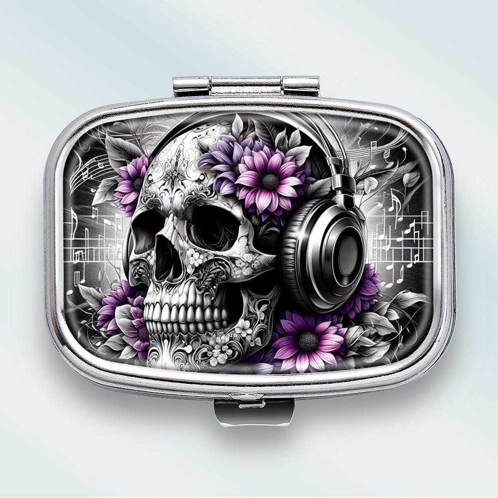 

Mini Metal Jewelry Box, 2 Grids Portable Storage Case, Travel Small Organizer for Earrings and Tiny Items різнокольоровий