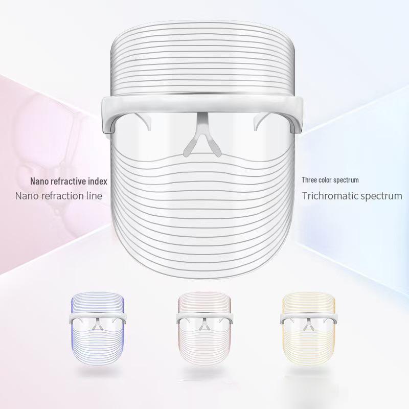 

7-Color Photon Beauty Face Mask Device with Red & Blue Light Therapy for Home Use