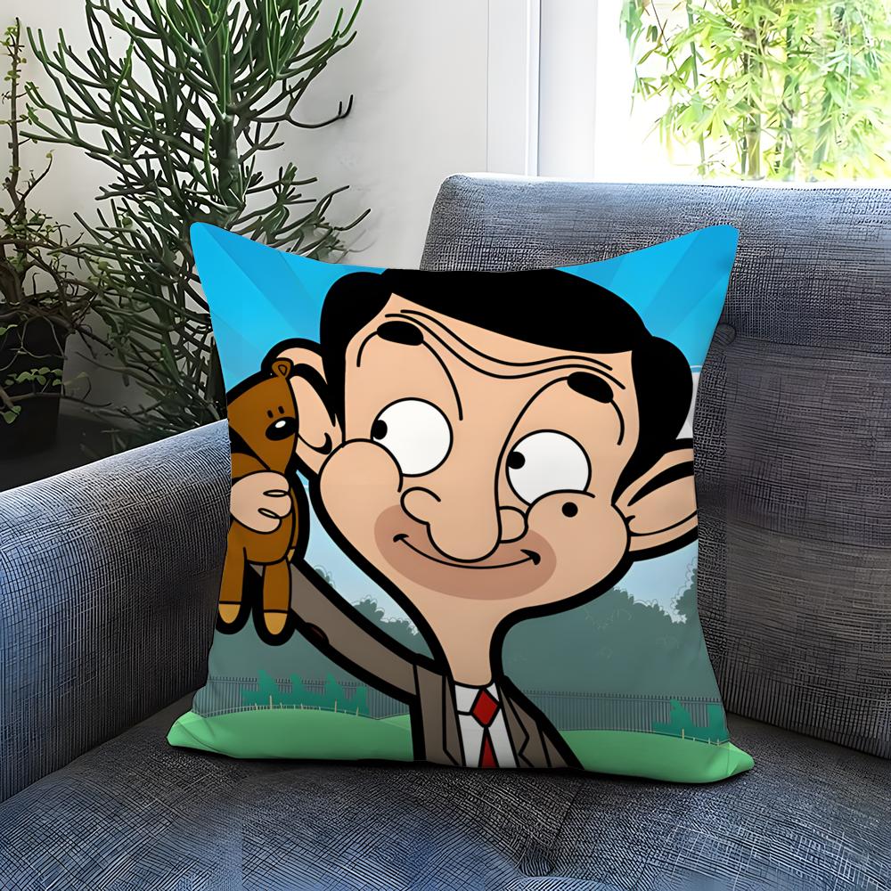 

POPULAR M-MMr.Bean Cushion Cover Comfortable Reversible Pillow Cover Ideal for Car Sofa Bedroom & Beyond 30cmx30cm