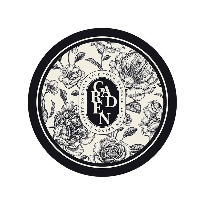 Elegant American Style Floral PU Leather Placemats Heat-Resistant Waterproof Durable Table Mats Dining Room Kitchen
