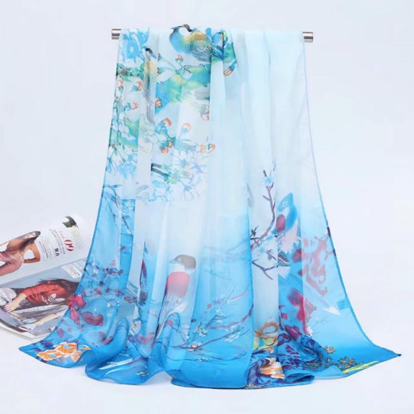 Magpie Spring Chiffon Scarf: Lightweight Ladies' Shawl, Perfect for Spring/Summer Sunscreen Wear