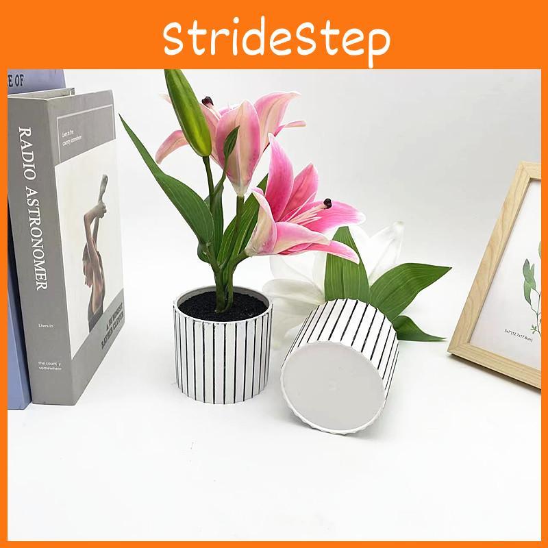 Lily Flower Faux Bonsai Tabletop Decor Interior Arrangement Prop Photographic