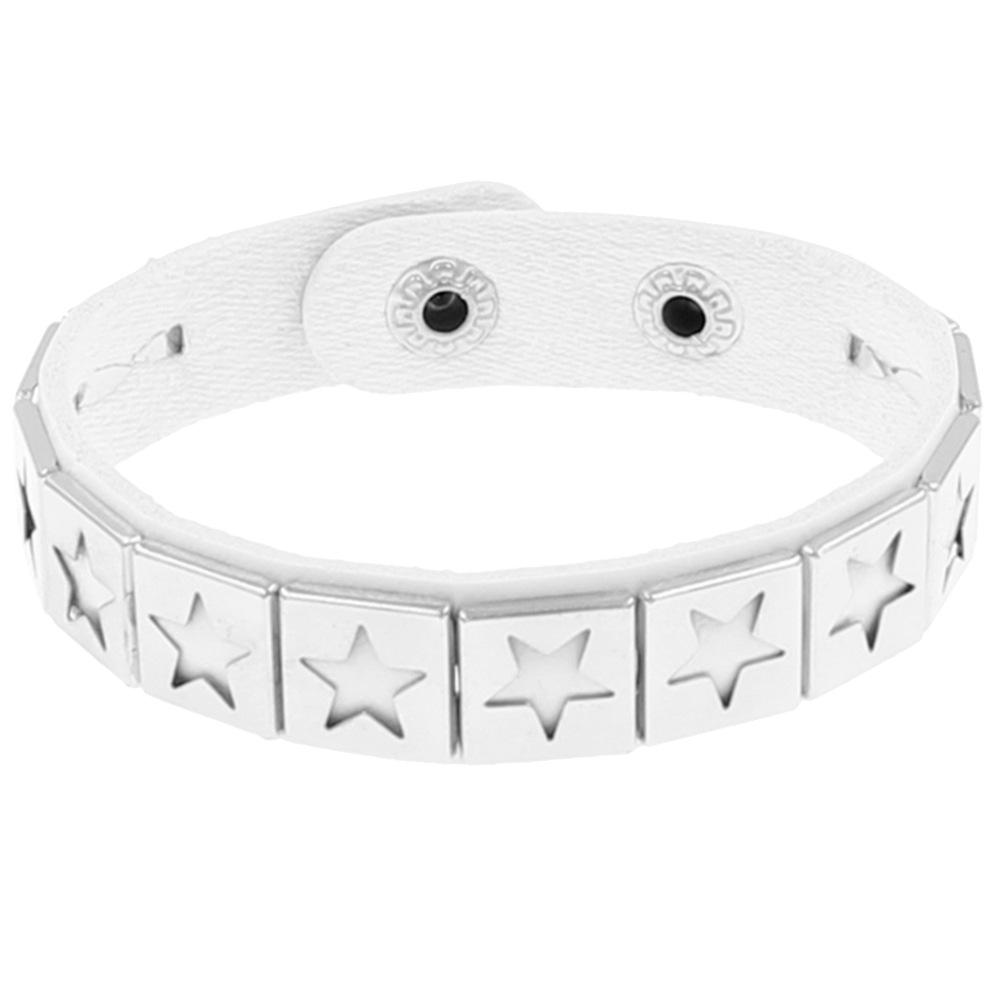 DIEZI Vintage Punk Star PU Leather Bracelet Gothic Cosplay Wrap Bracelet For Women Men Harajuku Bracelet Bangle Gift Jewelry