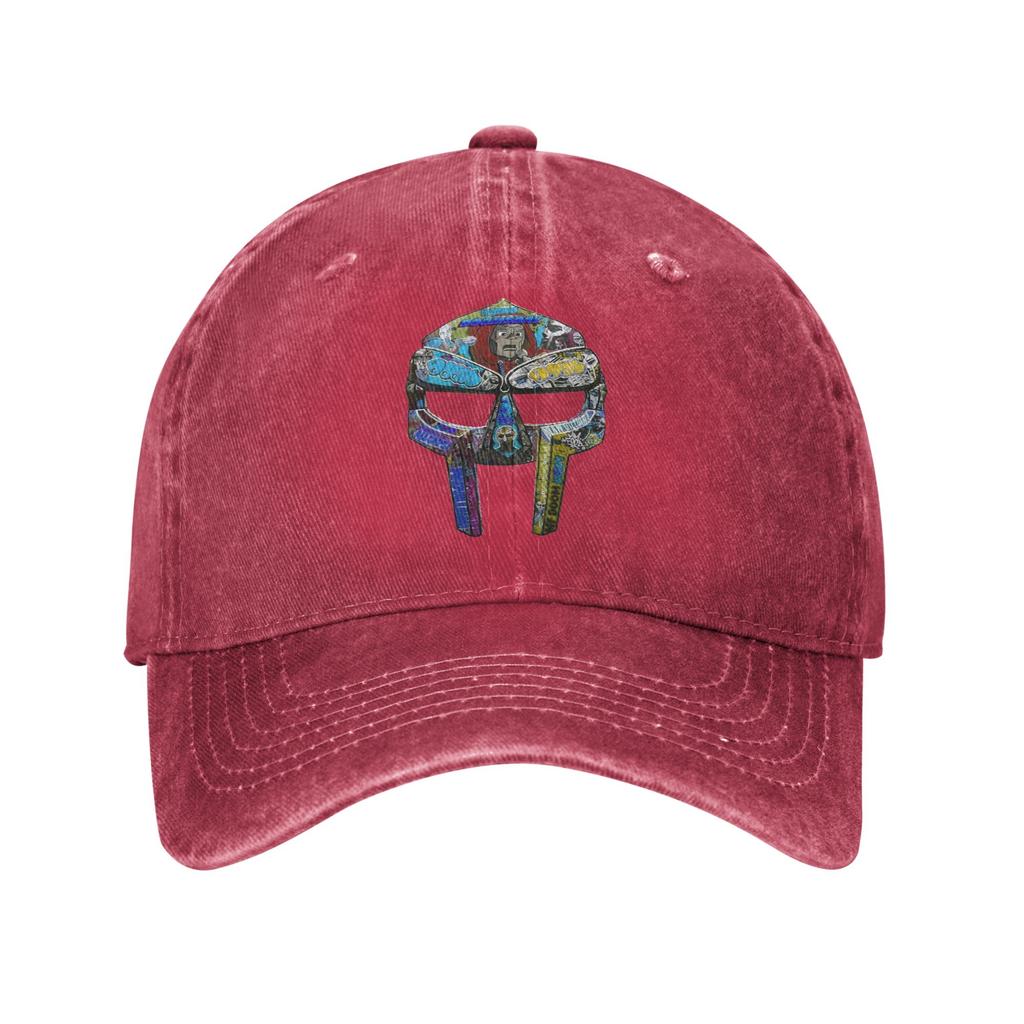 Rapper Mf Dooms mask Men Women Baseball Cap  Distressed Washed Caps Hat Retro Outdoor Activities  Unstructured Soft Snapback Cap