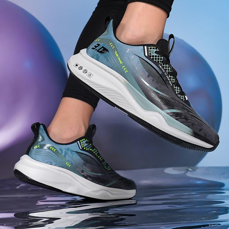 Men's breathable speed runing shoes casual four season outdoor sneakers wear-resistant soft-sole comfortable racing sports shoes