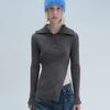 DIAGONAL ANGORA BEANIE (blue)