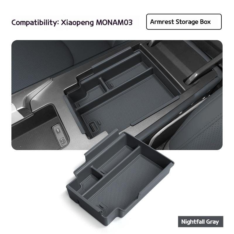 Suitable for 24-25 Xiaopeng MONA M03 central control lower storage box modified storage box decorative partsInternalAccessories