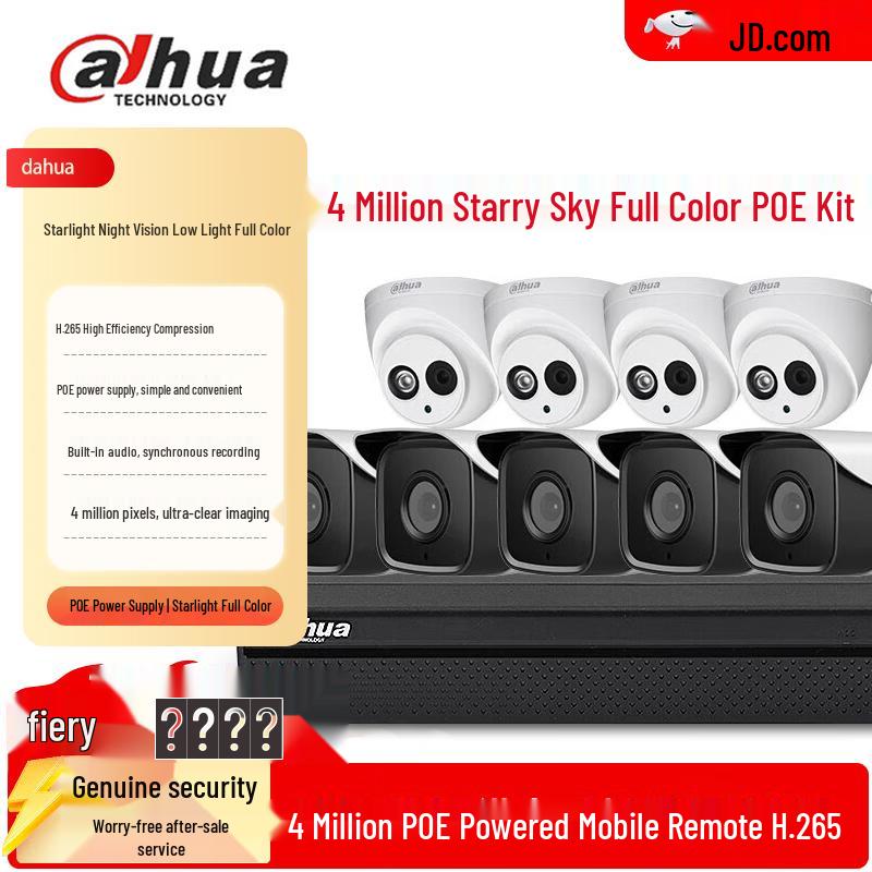 

Dahua 4MP PoE Network Surveillance System Kit