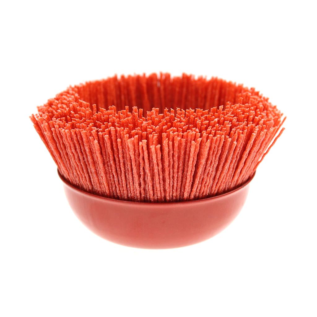 1PC 100mm M14 Cup Nylon Abrasive Brush Wheel P80 Pile Polymer Abrasive Grinder Tool 3" 4" 5