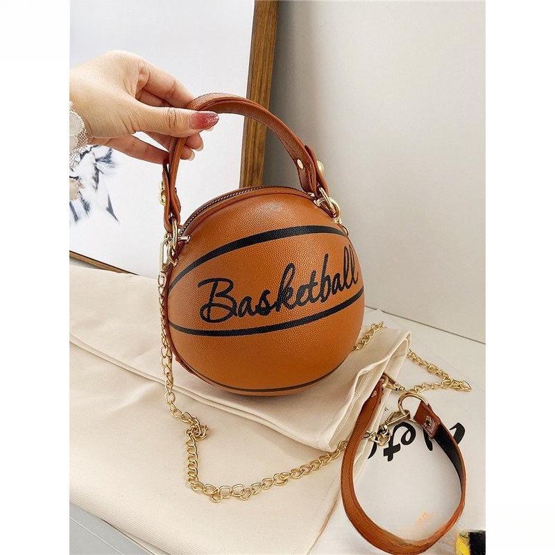 2025 Trendy Basketball Football Sports Bag,Fashion Chain Messenger Crossbody Sling Bag