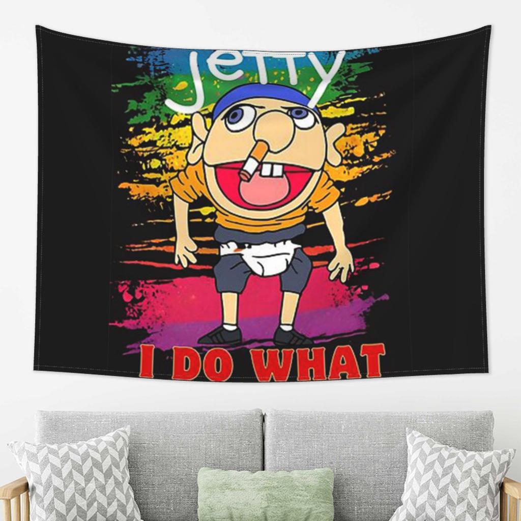 SML Jeffy Tapestry Decor Art Aesthetic Tapestries for Living Room Bedroom Home Wall Cloth Wall Hanging