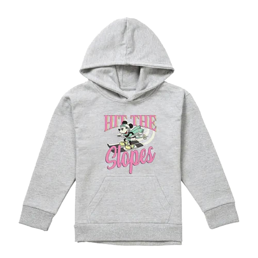 Disney Childrens/Kids Hit The Slopes Mickey Mouse Heather Hoodie