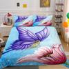 Bettbezug-Set, bunte Blumen, Kissenbezug, Bettbezug-Set, Bettdeckenbezug-Set
