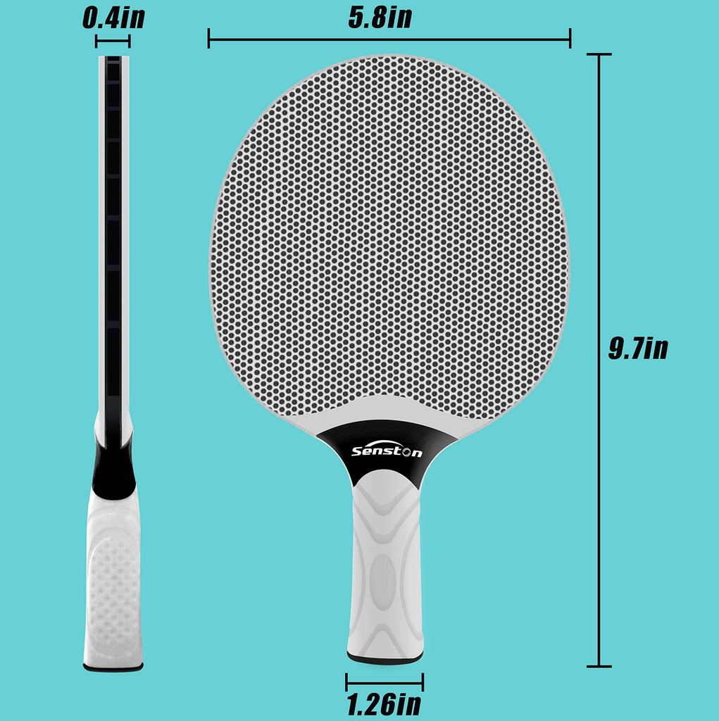 Senston Table Tennis Set Home Composite Rubber Perfect for - Rackets, Beginners!