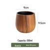 Taza de Cerveza y Taza de Café de Madera Japonesa con Asa - Resistente a Altas Temperaturas, Diseño Creativo
