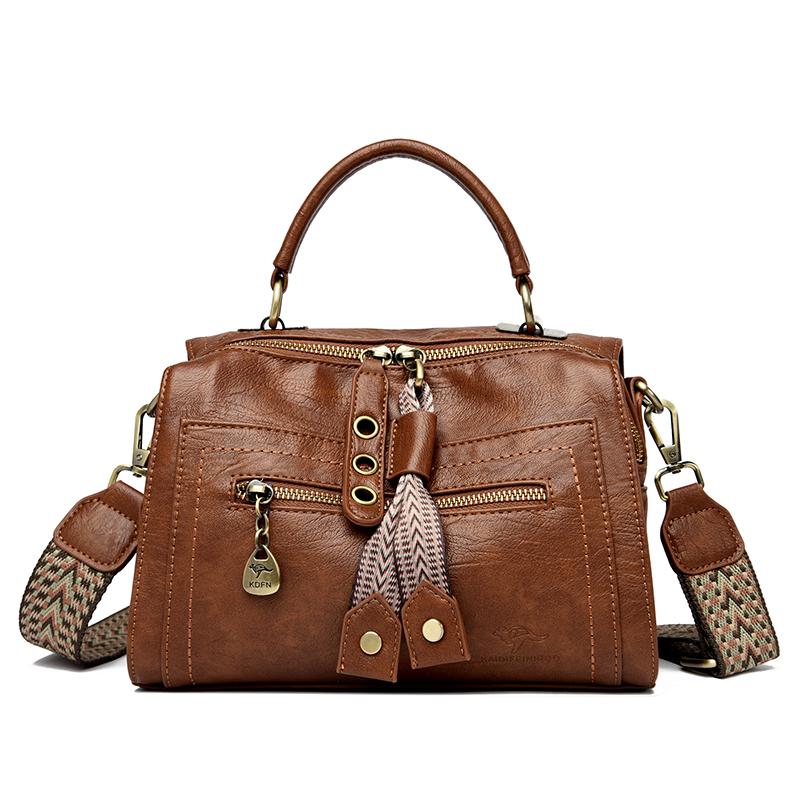

Fashi Leather Handbags For Women 2026 Luxury Handbags Women Bags Designer Large Capacity Tote Bag Shoulder Bags For Women Sac коричневый