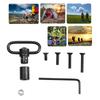 Quickly Release Slings Swivels Mount Adapter Quick Detachable Slings Swivels Mount Rings Knurled Strap Buckle Enduring