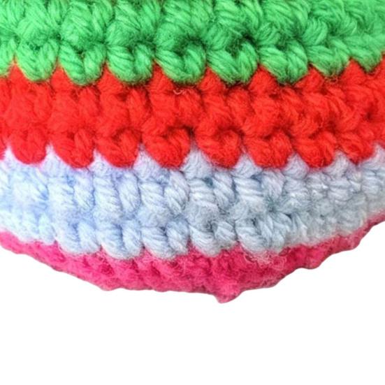Handmade Crochet Footbag Soft for Kids Colorful Knitted Juggling Toys Toss Game