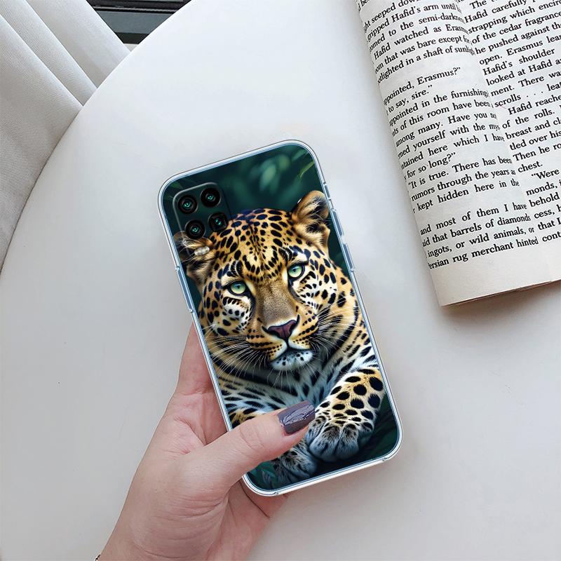 BH32 Leopard Phone Case for Motorola Moto G10 G20 G30 G31 G32 G34 G35 G41 G42 G50 G51 G52 G55 G60 G60S G62 G71 G72 G75