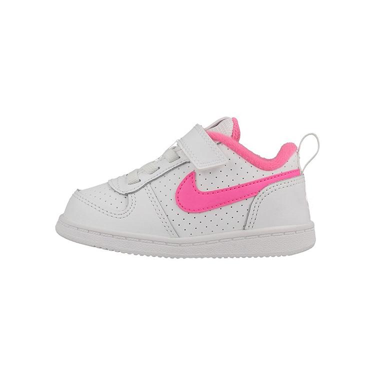 New Nike Low Top Skateboard Shoes Pink White Infant And Toddler 870030-100