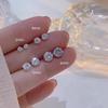 Zircon Stud Earrings for Pierced Ears. Simple and Small. Elegant and Unique Ear Studs. Versatile Daily Accessories.