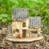 Rustiek Landelijk Oud Huis Minatuur voor Bureau of Woonkamer - Creatieve Micro Landschap Decoratie en Cadeau.