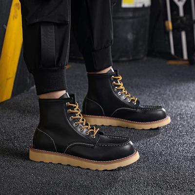 Modă Vintage Ghete Bărbați Ghete Piele Naturală Aripă Bărbați Lucrate Manual Muncă Călătorie Nuntă Ghete Glezna Ghete Modă Casual Outdoor