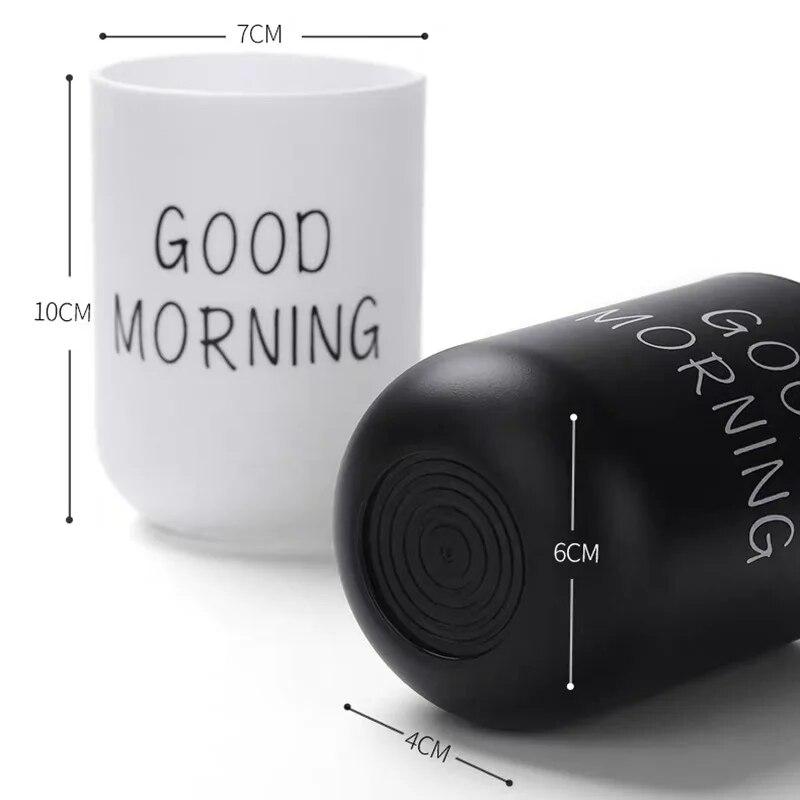 1Pcs Pure Color Wash Tooth Mug for Household with Handle Toothbrush Cup Durable PP Bathroom Supplies Bathroom Cup