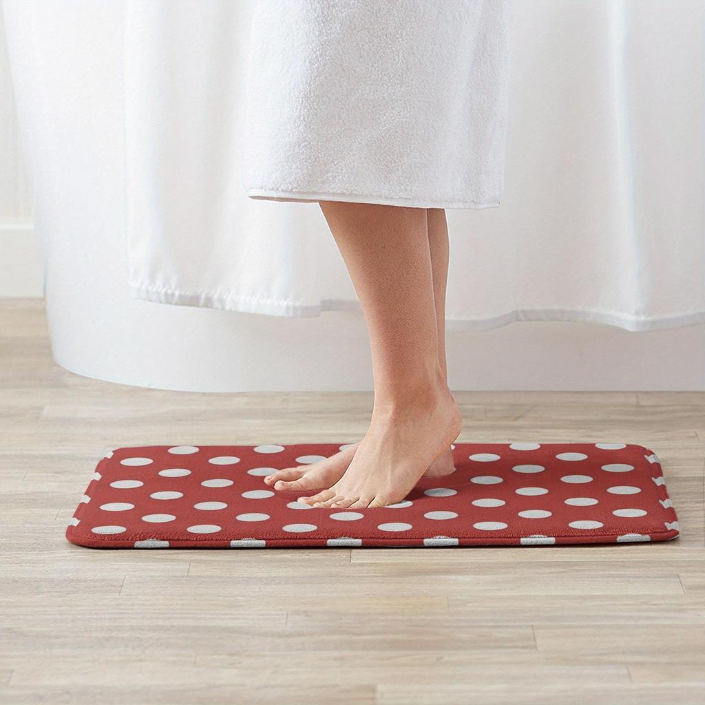 1PC Tapis de Cuisine à Motifs Pois Antidérapant Tapis de Porte Design Pop Tapis de Salle de Bain Tapis de Bain Tapis pour Maison Évier Linge Décor