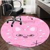 1pc Kpop Team7 Design Printed Area Round Carpet for Bedroom Living Room Home Decor Rugs Mat Non Slip Mat Rug for Bedside