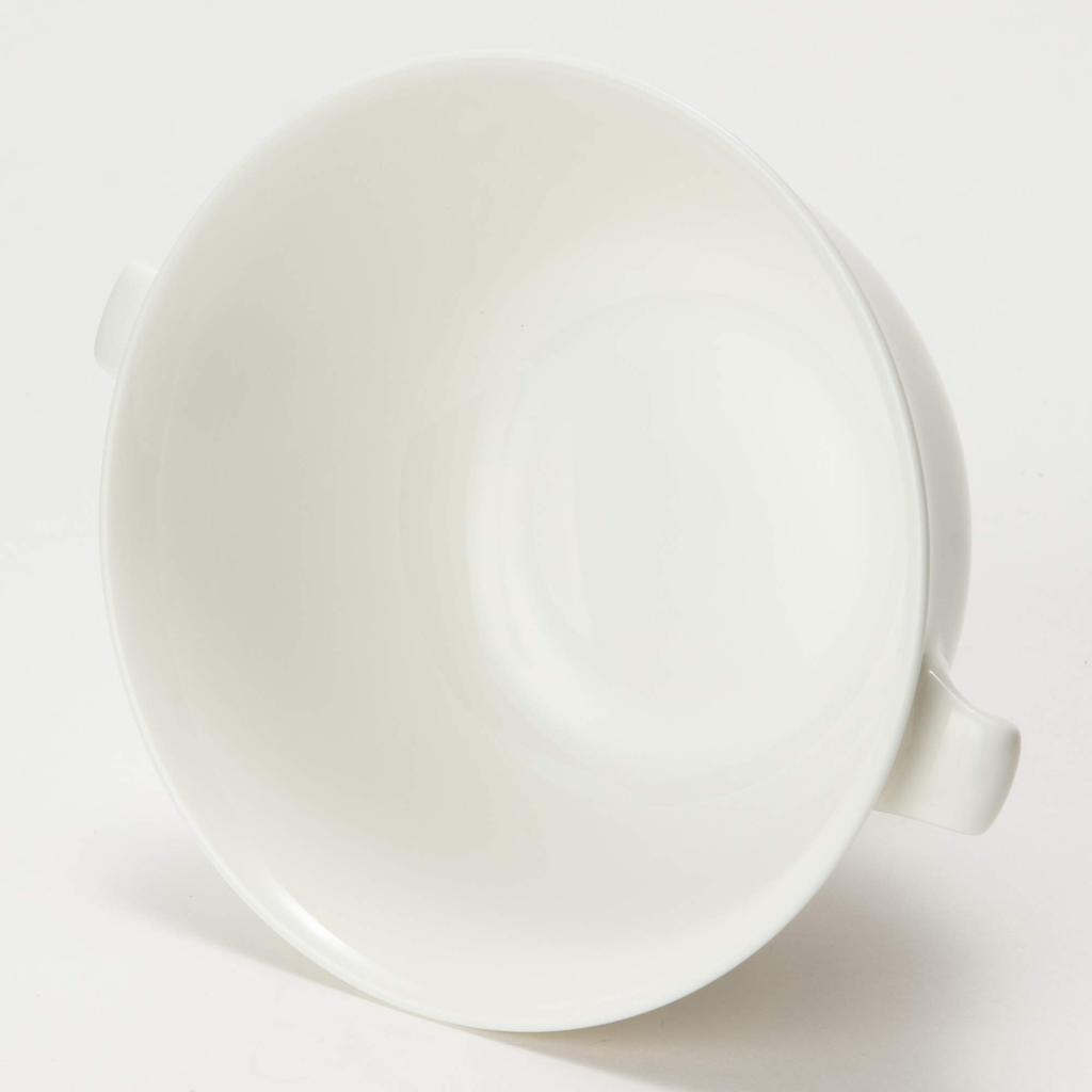 NARUMI Cup and Saucer, White, for Soup, Microwave-Safe, Made in Japan, 9000-32681