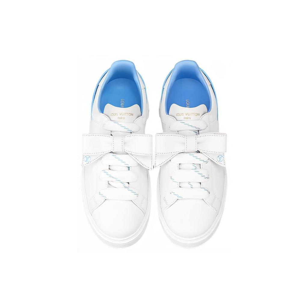 LOUIS VUITTON Time Out Sneakers 'White With Blue' Women's 1A9Q0M