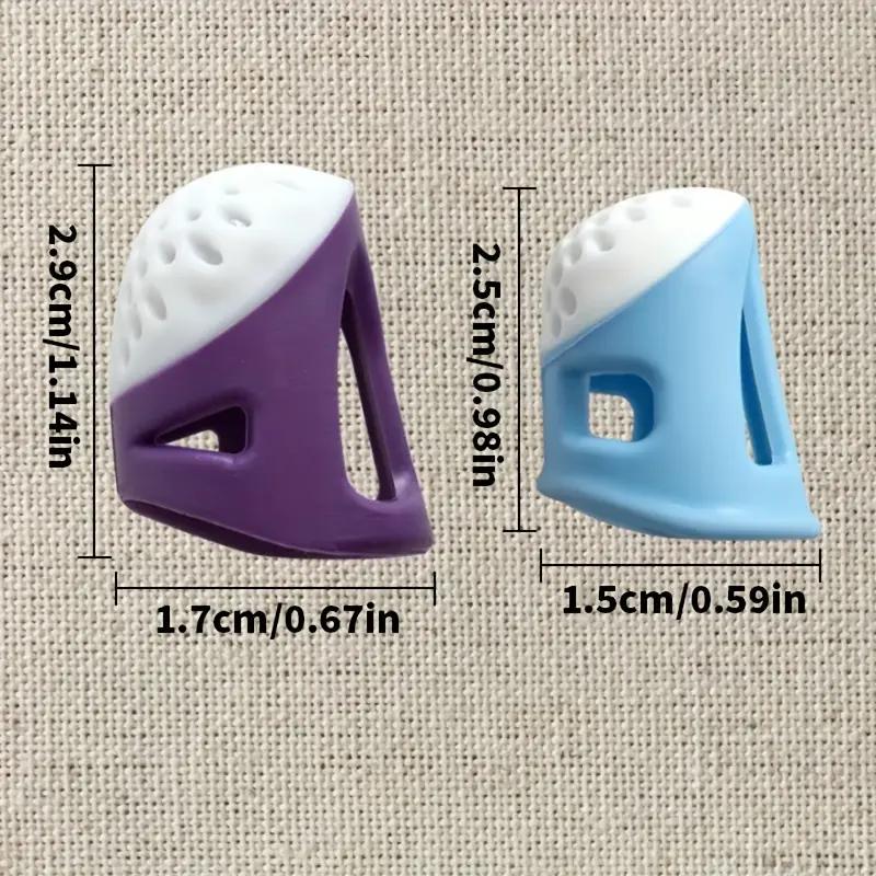 1PCS Silicone Thimble Anti-Punch Finger Cover for Elderly Household Sewing Accessories Cross Stitch Embroidery Needle Presser Thimble Artifact