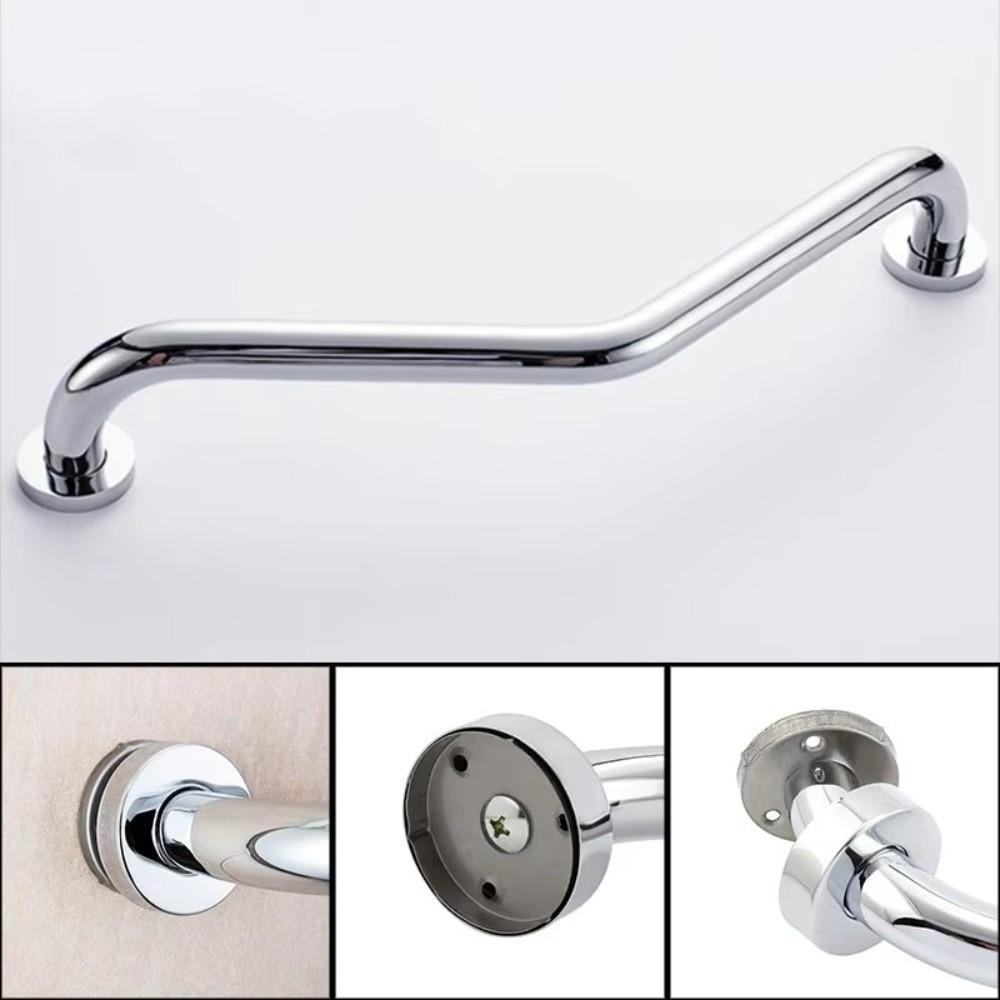 Stainless Steel Bathroom Handrails Thicken Toilet Handrail Grab Rail  Bathtub Security