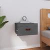 Table de chevet murale - Maison Exclusive - Gris - Pin massif - 40 x 29,5 x 22 cm