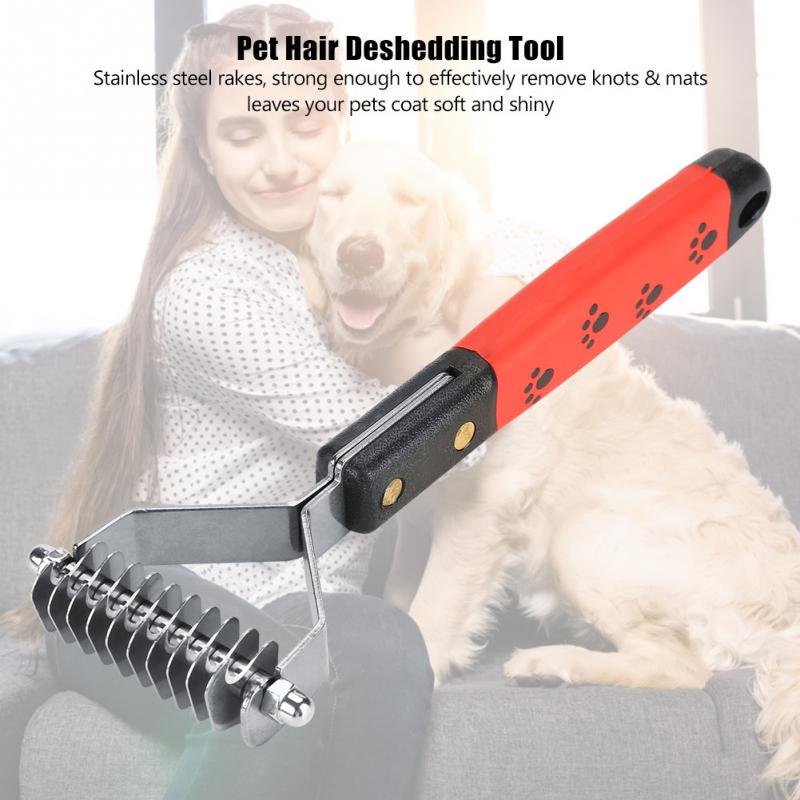 Buy Pet Hair Comb Stainless Steel Pin Grooming Deshedding Tool for Dogs