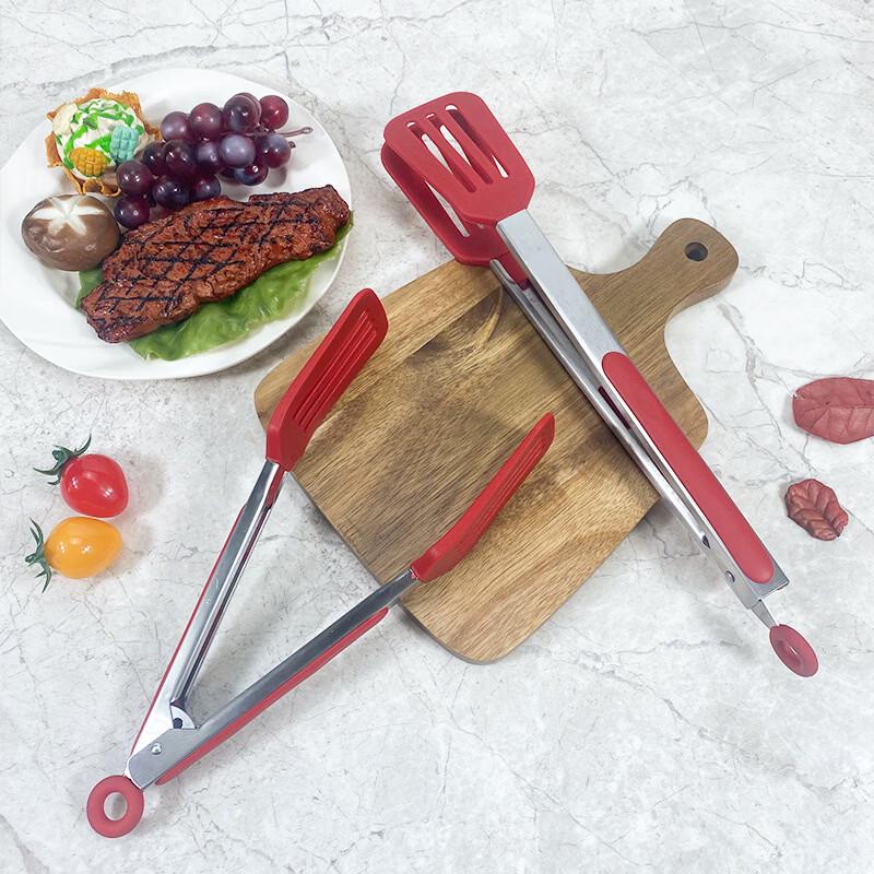 Silicone Heat-Resistant Non-Stick Cooking Tongs