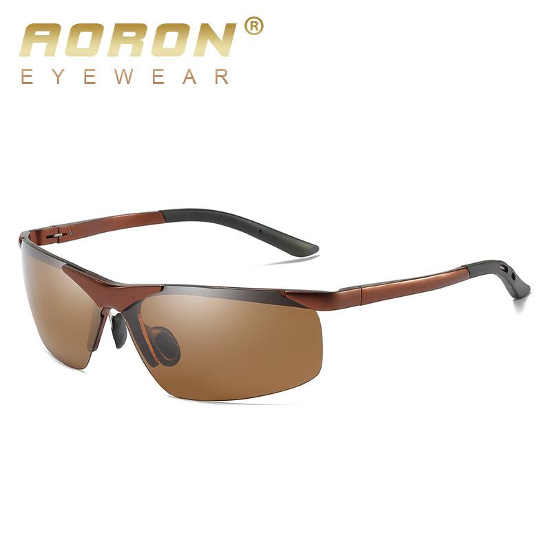 aoron More Than 100 Colors Polarized Sunglasses for Men Women Fashion Design Metal Frame Outdoor UV400 Anti Glare Driving Glasses