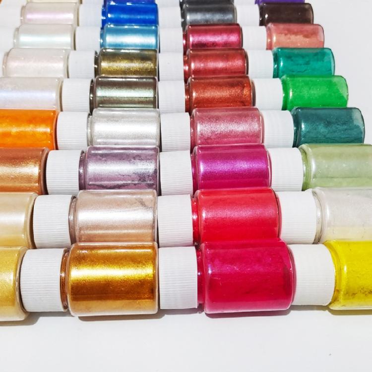 Kosmetisches perlmuttfarbenes natürliches Glimmermineralpuder Epoxidharzfarbe Perlenpulver