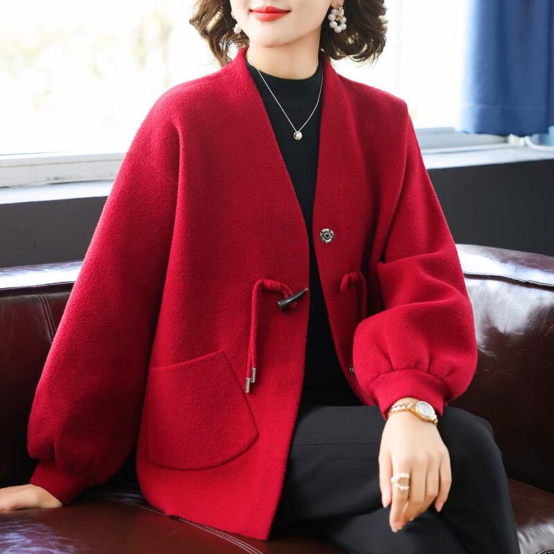 

Mid-Aged Women s Short Knit Cardigan XL