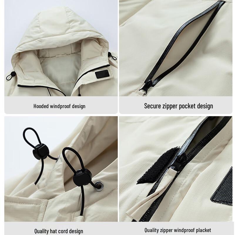 JEANSWEST Men's Hooded Padded Winter Bomber Jacket