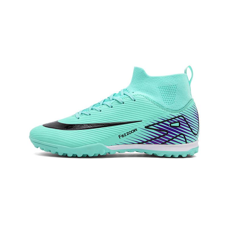 Hot-selling high-top adult men's and women's long nails broken nails football shoes outdoor professional student competition training shoes non-slip