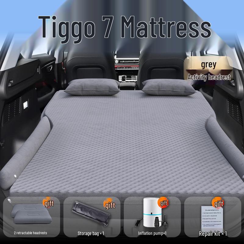 Chery Tiggo 7 Aufblasbare Auto-Matratze - Schlafmatte für Rücksitz/Kofferraum für 25 Autos.