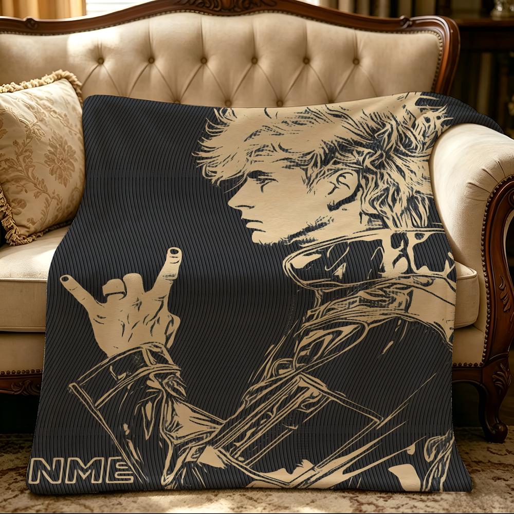 Music M-Machine Gun Kelly-Y Throw Thick Comfort Flannel Quilt, Multi-scene Use Indoor Outdoor Daily Nap