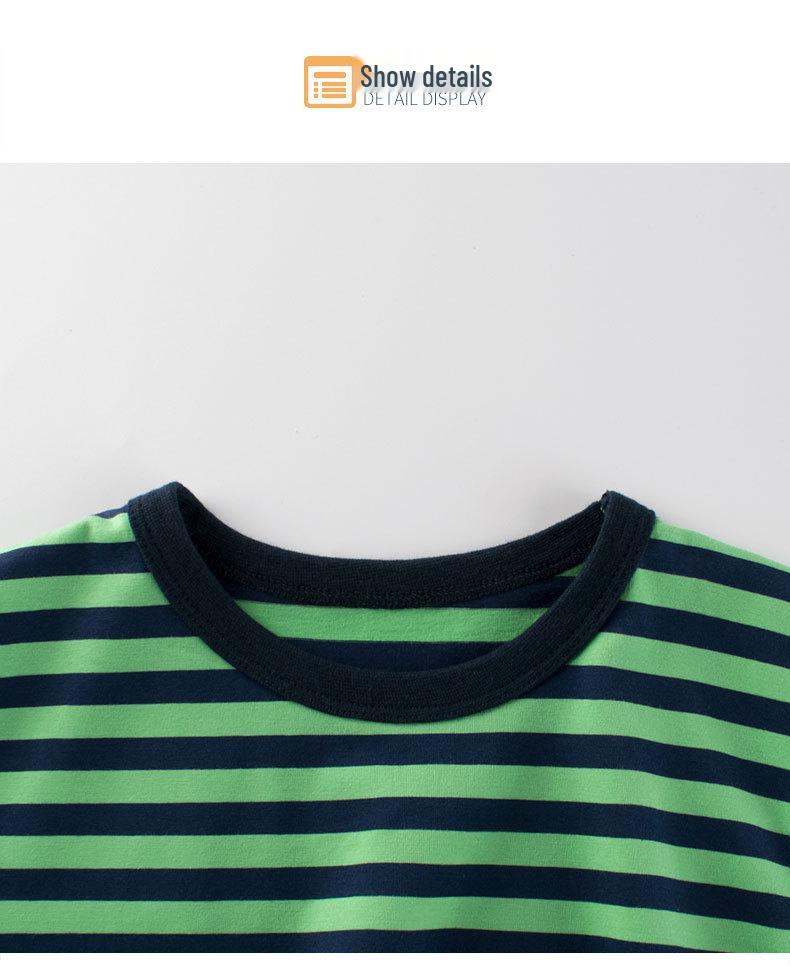 27kids Summer Striped Short Sleeve T-shirt for Children