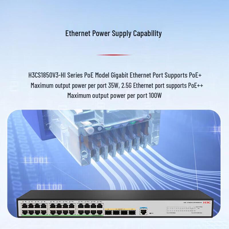 H3C S1850V3-20T4N4NS-HI 2.5G WEB Managed Switch