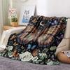 1Pc Butterfly Chicken Vintage Art Print Flannel Blanket High Quality Warm Comfortable Cover for All Seasons Perfect for Gifts Home Decor