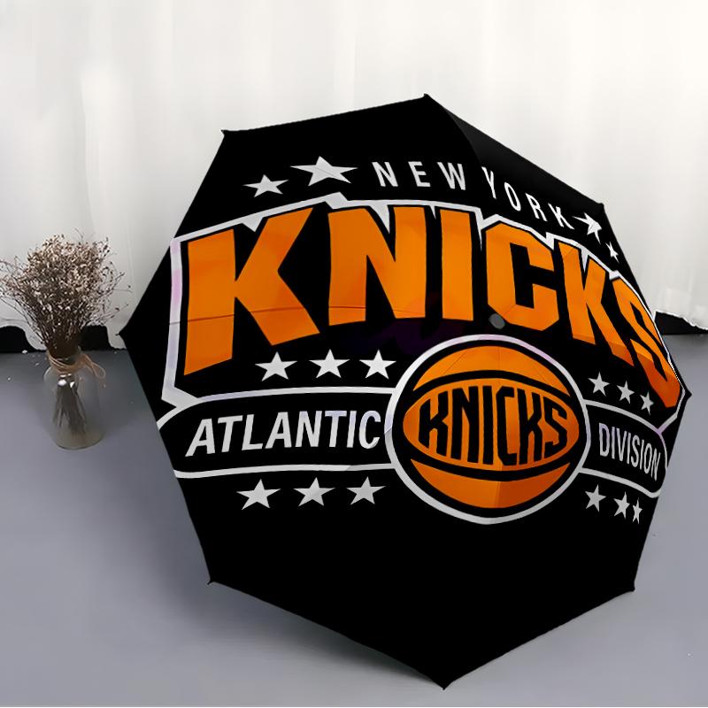 Printed Knicks logo Folding Umbrella,Outdoor,Leisure,And Travel Umbrella,Durable Umbrella Fabric,Birthday And Holiday Gift
