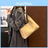 Elegant Solid Color Tote Bag For Women Versatile Shoulder Bag For Everyday Style